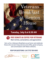 Benton House Veterans Breakfast