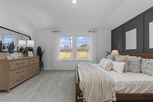 Spacious primary bedroom