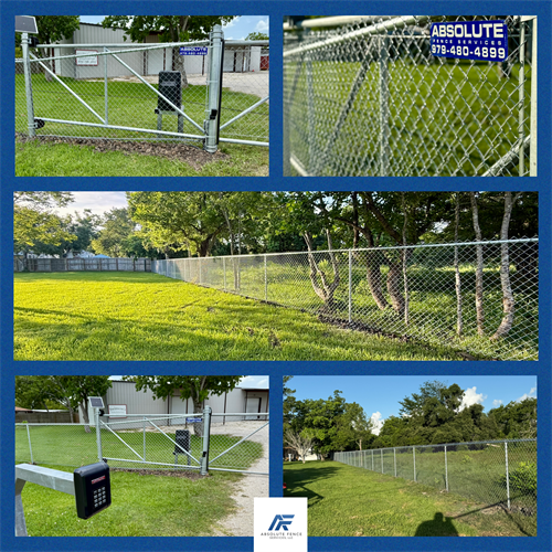 5’ Commercial Chainlink w/ Liftmaster Slide Gate Operator 