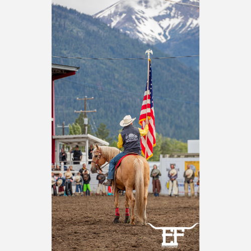Faith. Flag. Freedom. A tradition that runs deep at Mountain High Broncs and Bulls.