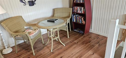 Reading Nook in upstairs family suite 