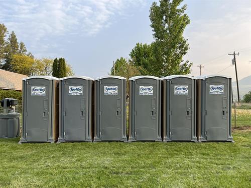 Our portable restrooms