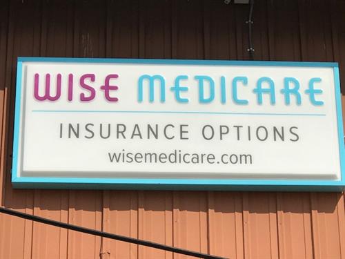 Wise Medicare Exterior Sign