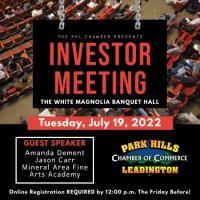 Investor Meeting - July 19, 2022