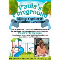 Ribbon Cutting & Dedication Ceremony for Paula's Playground