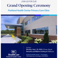 Grand Opening & Ribbon Cutting - Parkland Health Center's Primary Care Clinic