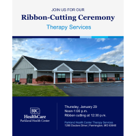 Ribbon-Cutting Ceremony for Parkland’s Therapy Services Renovation & Expansion