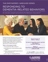 Responding to Dementia-Related Behaviors