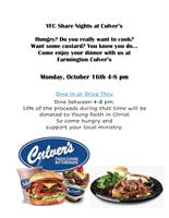 YFC Share Night with Culver's