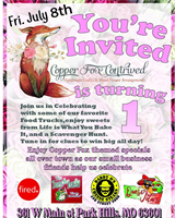 You're Invited to Copper Fox Contrived's 1-Year Birthday Celebration!!