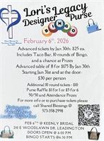 Lori’s Legacy Designer Purse Bingo