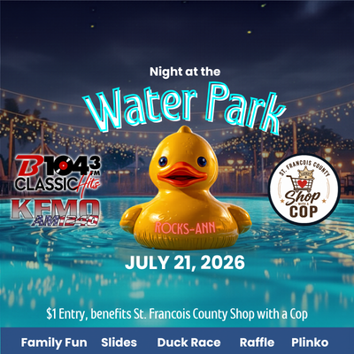 Night at the Water Park Returns July 21 to Benefit St. Francois County Shop with a Cop