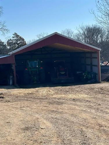 Roof Replacement with Vaulted Trusses, Red & White Metal