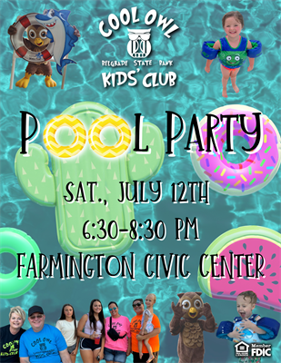 Cool Owl Kids’ Club Invites Members to Annual Pool Party!