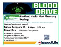 Blood Drive: Parkland Health Mart Pharmacy Desloge