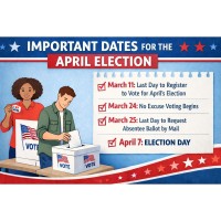 Important Dates for the April Election