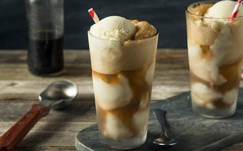 Root beer float, we make all different types of ice cream floats plus malts & egg creams