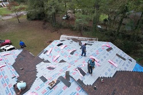 Roofing- During