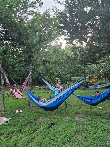 Hammock Hangouts in Park, Meadow & near all rentals