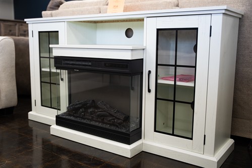 Fireplace consoles and entertainment centers available at Texas Cash Finance.