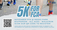 5K for FCA (Run for Fellowship of Christian Athletes)