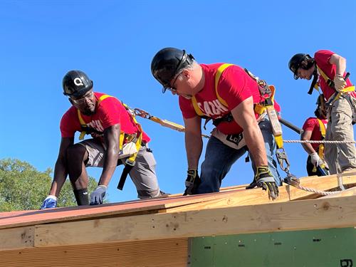 Organizations coming out to help build homes. Organizations coming out to help build homes.