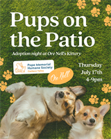 Pups on the Patio at Ore Nell’s BBQ