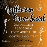 Halloween Dance Social at Salsa Secrets' Portsmouth studio!