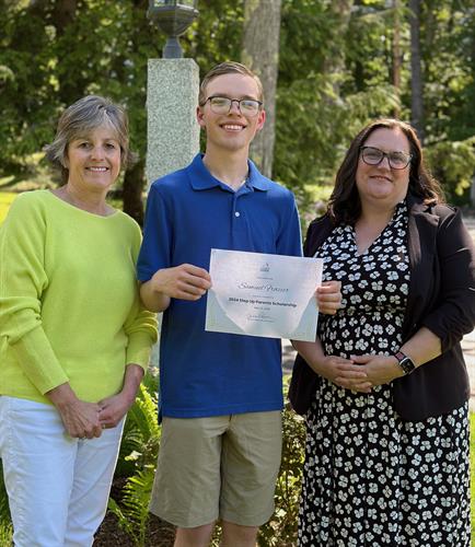 Step Up Parents' 2024 Scholarship recipient, Samuel Frazier