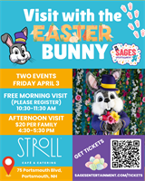 Sages Entertainment and Stroll Cafe announce Easter Bunny visits in Portsmouth
