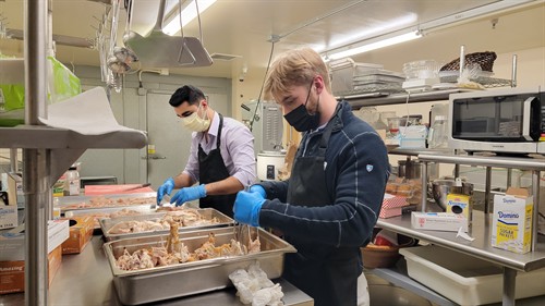 Lending a hand at Cross Roads House