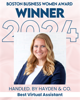 Handled. By Hayden & Co. is Boston Business Women 2024 Award Winner!