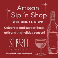 Artisan Sip 'n Shop at Stroll Café on Dec. 11, 5-7 p.m.