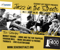 Seacoast Jazz Society presents Jazz in the Streets with Annie & the Fur Trappers, Mark Shilansky, and Eric Klaxton