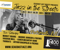 Seacoast Jazz Society presents Jazz in the Streets with Arthur Bakopolus, Maddoc Johnson, and Karen McCarthy