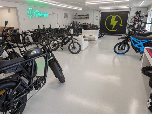 Showroom Floor showing off our exciting brands
