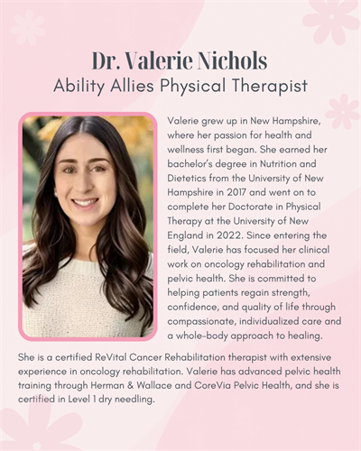 Pelvic Floor rehabilitation for women and men, certified cancer specialist