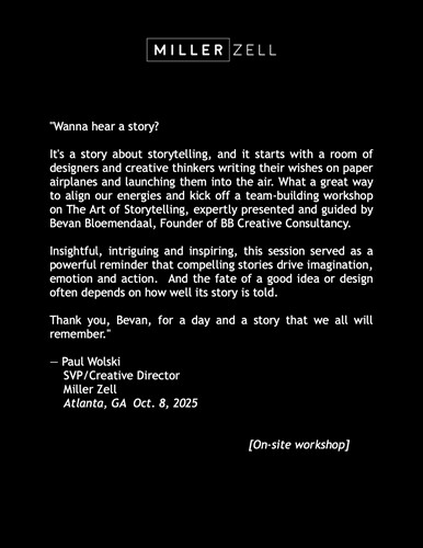 Miller Zell Client Testimonial 10.08.2025