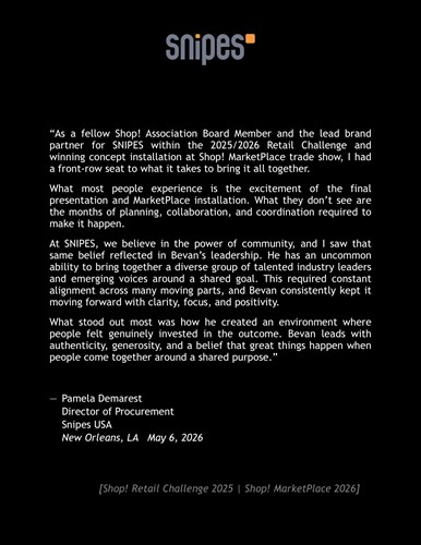 Snipes Client Testimonial 05.06.2026