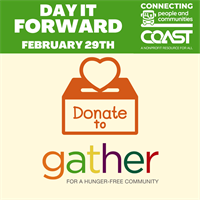 'Day It Forward' Leap Day Fundraiser to support Gather