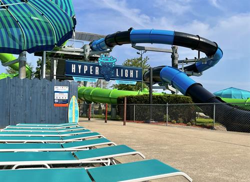 Hyperlight slides at Water Country