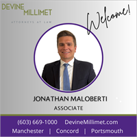Devine Millimet Welcomes New Associate Attorney Jonathan Maloberti
