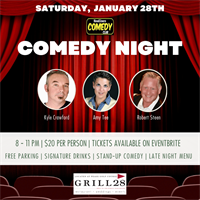 Join us for Stand-Up Comedy Night at Grill 28 Restaurant