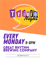 TRIVIA NIGHT at Great Rhythm Brewing Company