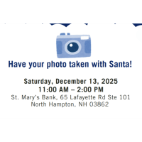 Holiday Cheer Comes to North Hampton: St. Mary’s Bank Welcomes Santa for a Free Community Celebration on Dec. 13