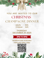 Woodlands Christmas Champagne Dinner