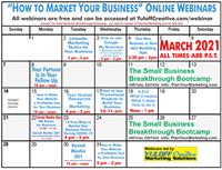 Your March Free Marketing Interactive Webinars