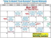 Your May Free Marketing Interactive Webinars
