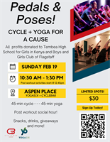 Yoga 6 x CycleBar Flagstaff: Pedals and Poses Charity Workout Event