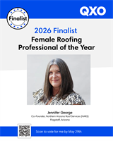 Jennifer George of Northern Arizona Roof Services Named Finalist for QXO’s 2026 North American Female Roofing Professional of the Year